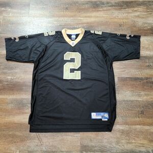Vintage New Orleans Saints #2 Aaron Brooks Sewn On NFL Football Jersey Size 2XL